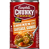 Campbell's Chunky Soup, Chicken & Sausage Gumbo, 18.8 Ounce Can (Pack of 12)