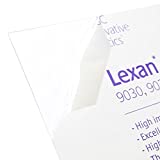 Plastics 2000 Lexan Sheet - Polycarbonate - .060" - 1/16" Thick, Clear, 12" x 12" Nominal