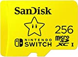 SanDisk 256GB MicroSD Nintendo Switch Micro SDXC Memory Card for Switch & Switch Lite SDSQXAO-256G Super Mario Star Design Bundle with (1) GoRAM Card Reader (256GB, 1 Pack)