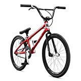 Mongoose Title Expert BMX Race Bike, 20-Inch Wheels, Beginner to Intermediate Riders, Lightweight Aluminum Frame, Internal Cable Routing, Red