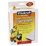 Vitakraft Cage Liners for Birds - For Parrot, Parakeet, Conure, and Cockatiel Cages