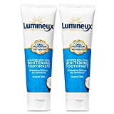 Lumineux Teeth Whitening Toothpaste 2 Pack - Enamel Safe for Sensitive & Whiter Teeth - Certified Non-Toxic, Fluoride Free, No Alcohol, Artificial Colors, SLS Free & Dentist Formulated - 3.75 Oz