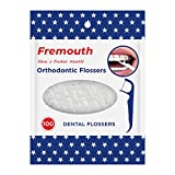 Fremouth Orthodontic Flossers for Braces - Ortho Dental Floss Picks, 100 Count (Pack of 1)