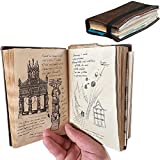 Bisavch Holy Grail Diary, Classic Movie Prop Replica, Collection Cosplay Vintage Leather Writing Journal Notebook, Movie Fans Gift