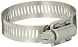 Breeze-62028H Power-Seal Stainless Steel Hose Clamp, Worm-Drive, SAE Size 28, 1-5/16" to 2-1/4" Diameter Range, 1/2" Bandwidth (Pack of 10)