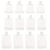 FOMIYES 12 Pcs Empty Lotion Bag Travel Size Cosmetic Sub- packing Pouch Small Suction Mouth Refillable Squeeze Pouch for Shampoo Shower Gel (30ml/ 50ml/ 100ml)