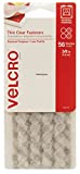 VELCRO Brand - Thin Clear Fasteners | General Purpose/ Low Profile | Perfect for Home or Office | 3/8" Circles , 56-Count - Clear