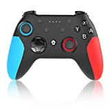 Switch Controller for Nintendo Switch Pro Controller for Nintendo Wireless Switch/Switch Lite Remote with Dual Vibration, Gyro Axis, Motion Support Wake Up and Adjustable Turbo(BLUE)
