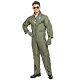 Spooktacular Creations Mens Flight Pilot Adult Costume with Accessory for Halloween Party (X-Large)