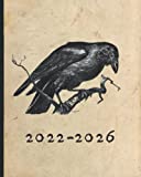 2022-2026 Witchy Planner: 5 Year Monthly Planner + Grimoire, Two Pages Per Month, with Holidays, Includes Spell Paper, Monthly Tarot Journal, Space ... Vintage Gothic Illustrations, Raven Cover