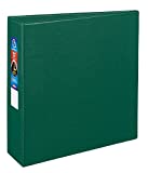 Avery Heavy-Duty 3 Ring Binder, 3 Inch One Touch EZD Rings, 3.5 Inch Spine, 1 Green Binder (79783)