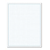 8-1/2 x 11" / Blueprint and Graph Paper (1 Pad, 50 Sheets Per Pad)