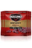 Jack Link's Beef Jerky, Original - Flavorful Meat Snack for Lunches, Ready to Eat - 7g of Protein, Made with Premium Beef - 0.625 Oz Bags (Pack of 5)