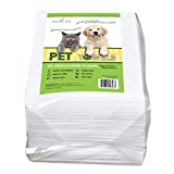 DAVELEN Disposable Pet Towels (50-Pack), Super Absorbent, for Small, Medium, Large Dogs & Cats | Paws, Fur, Body Use | Bleach and Dye Free, Hygienic, Ecofriendly | Towels Size: 31.5" x 15.5" (White)