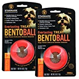StarMark 2 Pack of Everlasting Treat Bento Balls, Small, Puzzle Toys for Dogs Under 15 Pounds