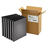 Cardinal 1-Inch, Round Ring View Binder, Black, Case of 6 Binders (00412)