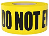 Yellow Caution Do Not Enter Barricade Tape 3 inch X 1000 feet  Bright Yellow with a Bold Black Print  3 in. Wide for Maximum Readability  Tear Resistant Design