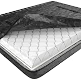 Mattress Bag with 8 Handles for Moving & Long Term Storage - Queen Size - Heavy Duty Mattress Cover Protection Material - Big Zipper and Carry Handles - Reusable Moving Supplies for Moving