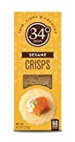 34 Degrees Crisps | Sesame Crisps | Thin, Light & Crunchy Sesame Crisps, Single Pack (4.5oz)