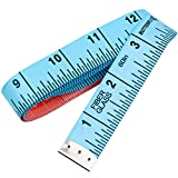 REIDEA Soft Tape Measure for Body Measuring Tape Soft Sewing Tailor Fabric Cloth Tape Measure for Weight Loss Flexible Ruler Double Scale 150cm/60inch (Blue)