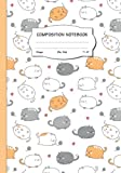 Kawaii Composition Notebook: Chubby Fat Cat Kitten Notebook Journal | 7" x 10", 110 Pages Wide Blank Lined Workbook for Kids Students Teens Home School College...