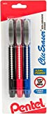 Pentel Clic Retractable Eraser with Grip, 3 Pack