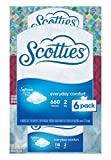 Scotties Everyday Comfort Facial Tissues, 110 Tissues per Box, 6 Pack
