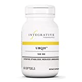 Integrative Therapeutics - UBQH 100 mg - Patented Stabilized Reduced Ubiquinol - CoQ10 Supplement with Sunflower Lecithin - Supports Cellular Energy and General Health* - Dairy Free - 60 Softgels