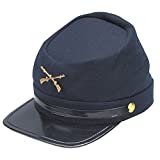 Forum Novelties Civil War Kepi Union Army Wool Hat Blue Lined US North (Hats size 57 cm)