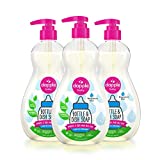 Dapple Baby, Bottle and Dish Soap Dish Liquid Plant Based Hypoallergenic 1 Pump Included, Packaging May Vary, Fragrance Free, 50.7 Fl Oz (Pack of 3)