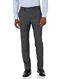 Haggar mens Cool 18 Pro Slim Fit Flat Front Casual Pants, Dark Grey Heath, 29W x 32L US