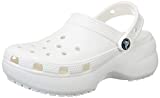 Crocs Women's Classic Clog | Platform Shoes, White, 9