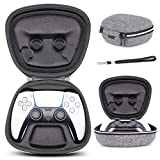 sisma Dual Sense Controller Travel Case Compatible with Official PS5 Wireless Controller, DualSense Controller Holder Home Safekeeping Protective Cover Storage Case Carrying Bag, Grey