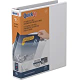 QuickFit View Binder, 1.5 Inch, Round Ring, White (88020)