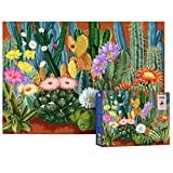 Antelope - 1000 Piece Puzzle for Adults, Whisper of Cactus Jigsaw Puzzle 1000 Pieces by Lynn Weilin, Spring Plant Jigsaw Puzzle with Different Species of Cactus, Cactus Puzzles