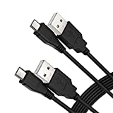 PS4 Controller Charger, HAUZIK Micro USB 2.0 Cable High Speed Data Sync Charging Cord Compatible with Sony Playstation 4, PS4 Pro, PS4 Slim, DUALSHOCK 4 Wireless Handle [2 Pcs, 6 Feet]