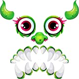 Halloween Face Decorations Green Color Face Garage Door Decoration Outdoor Garage Archway Window Halloween Party Decoration