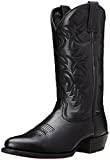 Ariat Men's Heritage Western R Toe Cowboy Boot, Black Deer Tan, 12 EE US