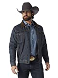 Wrangler Men's Style Cowboy Cut Western Lined Jacket, Denim/Blanket, Small