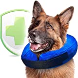 Soft Dog Cone Collar for Large Dogs for After Surgery - Inflatable Dog Neck Donut Collar - Elizabethan Collar for Dogs Recovery - Dog Cones Alternative - Protective Pet Cones for Dogs