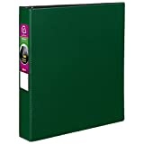 Avery 27353 Durable Binder with Slant Rings, 11 x 8 1/2, 1 1/2", Green