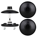 3Pcs Floor Foot Switch, Black Foot Pedal Lamp Switch, Round Floor Foot Switch Inline, with Step-on-button, for Floor Lamp On-Off Control Footswitch (pack of 3-Black)