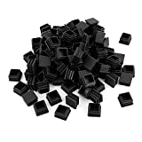 100 Pack 1 Inch Square Plastic Plug, tubing end Cap, Durable Chair Glideit fits 1" Outside Diameter Square tubing