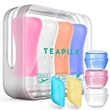 14 Pack Travel Bottles, TSA Approved Containers, 3oz Leak Proof Travel Accessories Toiletries, Travel Shampoo And Conditioner Bottles, Perfect for Business or Personal Travel Essentials, Squeezable Silicone Lotion Liquids Tubes