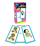 Carson Dellosa 122 American Sign Language Flash Cards for Toddlers and Beginners, ASL Flash Cards for Kids, ASL Signs including Sight Words, Alphabet, Numbers, Feelings, Animals & More
