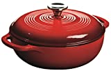 Lodge EC3D43 Enameled Cast Iron Dutch Oven, 3-Quart, Island Spice Red