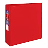 Avery Heavy-Duty 3 Ring Binder, 3 Inch One Touch EZD Rings, 3.5 Inch Spine, 1 Red Binder (79583)