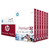 HP Printer Paper | 8.5 x 11 Paper | Premium 32 lb | 6 Pack - 1,500 Sheets| 100 Bright | Made in USA - FSC Certified | 113500C