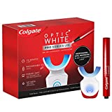Colgate Optic White Pro Series Teeth Whitening Pen and LED Tray, Professional-Level Set, Rechargeable
