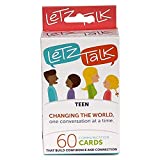 Letz Talk Conversation Cards for Teens - Communication Topics, Conversation Starters - Build Confidence & Emotional Intelligence, Family Games for Kids and Adults - Ages 13-18